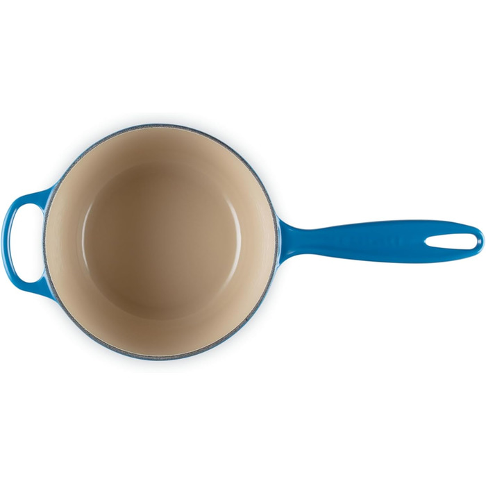 Чавунний сотейник Ø 18 см, 1,8 л з кришкою, синій Марсель Signature Le Creuset