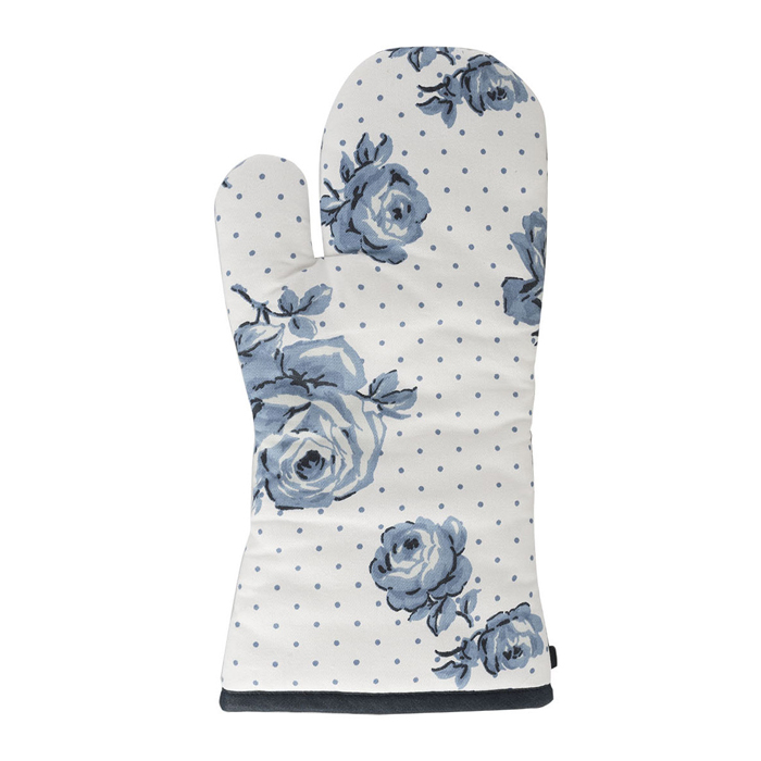 Рукавичка кухонна бавовна, 37 х 19 см Vintage Indigo White Floral CreativeTops