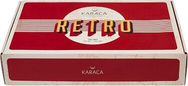 Чайний сервіз на 6 осіб, 12 предметів, антрацит Retro Karaca