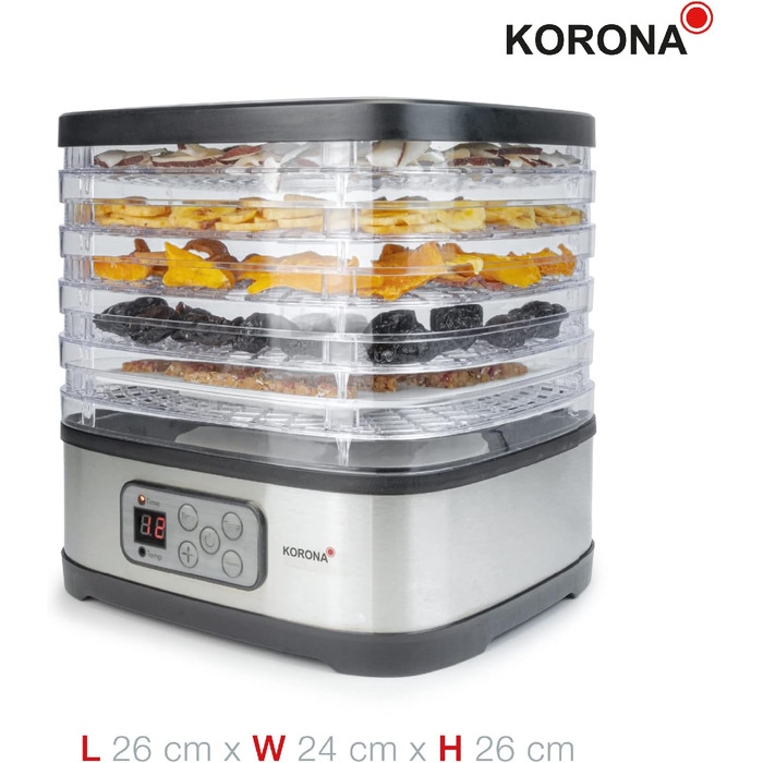 Дегидратор на 5 полок, 240 Вт Korona