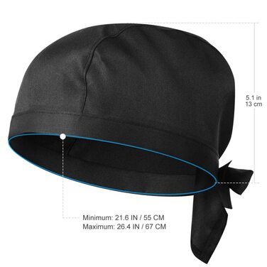 Кухонна шапочка 2 шт чорна CRLLDPM