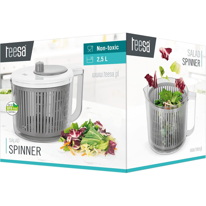Сушарка для салату маленька 2,5 л Teesa
