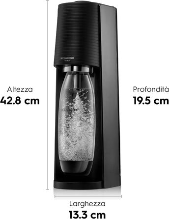 Набір для газування води, 5 предметів, чорний Terra SodaStream