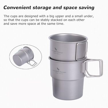 Титановая кофейная кружка Boundless Voyage 250 мл Пивная кружка для кемпинга на открытом воздухе, пеших прогулок, пикника, приготовления пищи на открытом огне Ti3050D (без крышки) (Ti3050D-без крышки)