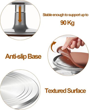 Вращающаяся подставка для торта из алюминиевого сплава 31 см Yizish