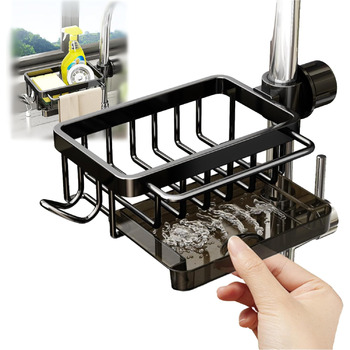 Органайзер для раковини та губки, чорна GCFTIFF