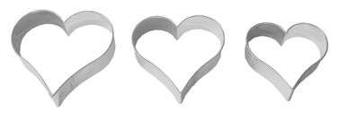 Набір форм для печива у вигляді сердець, 3 предмета, RBV Birkmann