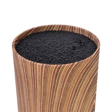 Підставка для кухонних ножів та ножиць Fissman 11x22 см кругла ДЕРЕВО (2880)