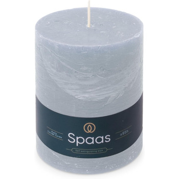Свічка Spaas Rustical Pillar, 100/130 мм, 95 год, чорна (світло-блакитна)