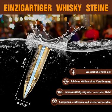 Набор камней для виски из нержавеющей стали Oaksea.