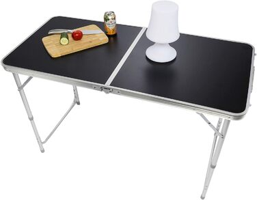 Стіл для кемпінгу 120 х 60 см чорний GOODS+GADGETS