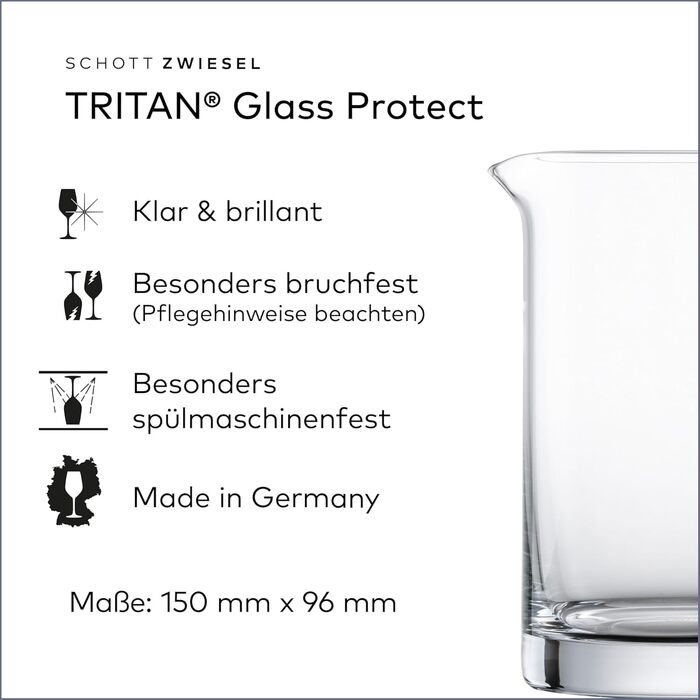 Набір з 4 шт.), об&39ємні коктейльні келихи для креативних міксів напоїв, кришталеві келихи Tritan, які можна мити в посудомийній машині, зроблено в Німеччині (арт. 123628) (глечик для змішування)