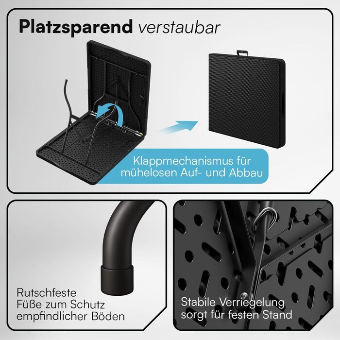 Складаний стіл для кемпінгу 180 х 74 см STEELSØN