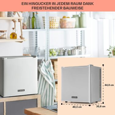 Міні-холодильник 13 л срібний Klarstein