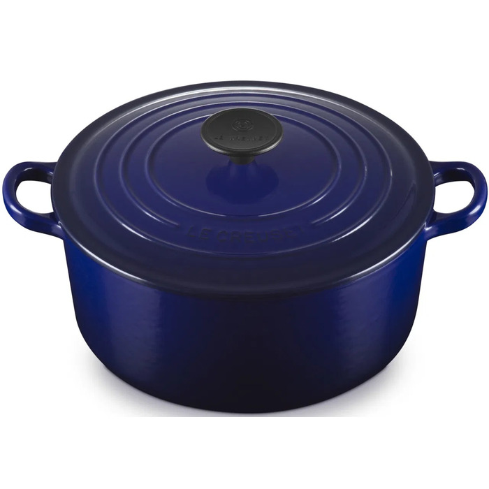 Жаровня 24 см із кришкою, темно-синя Tradition Le Creuset