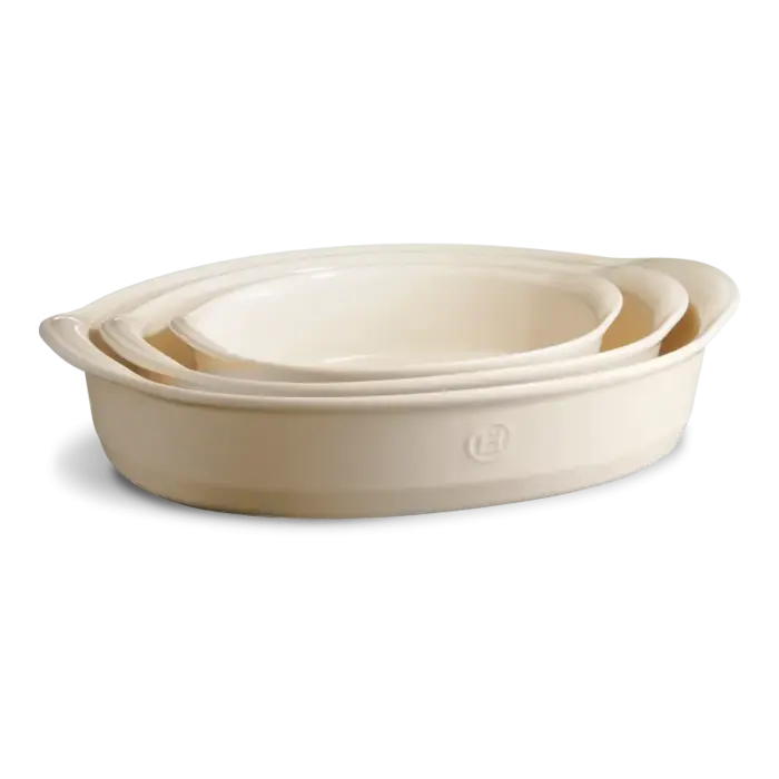 Форма для запікання овальна 35х22,5 см кремова Emile Henry