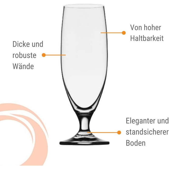 Набір із 6 склянок для пива 0,5 л, Imperial Stölzle Lausitz