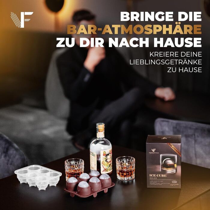 Кругла форма для льоду на 12 кульок 2 шт Neighbour's Friend