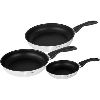 Набір професійних сковорід 20 см, 24 см та 28 см, 3 предмети Klamer