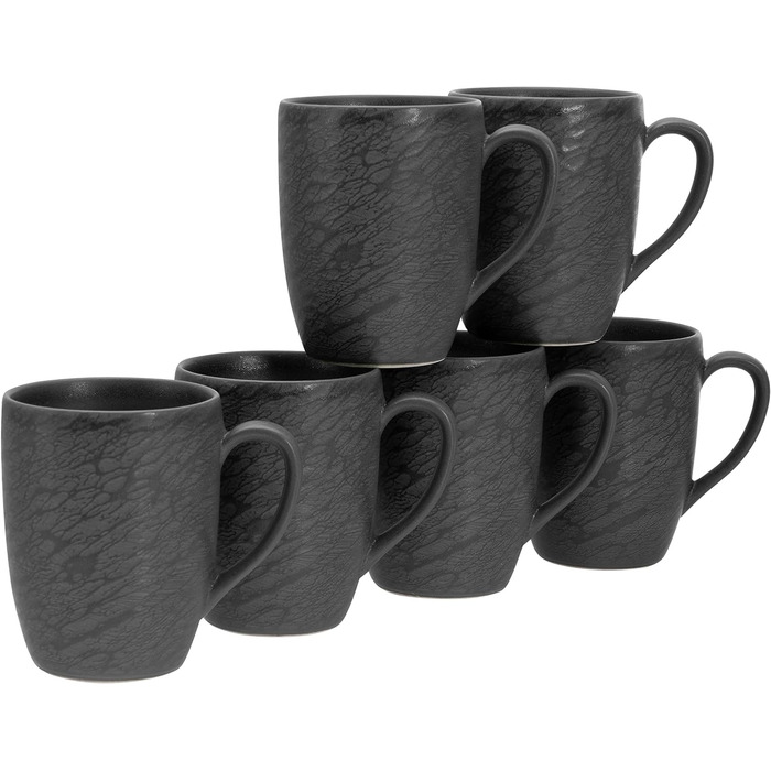 Серія Slate чорний, набір посуду, 16 предметів (набір кухлів), 20539