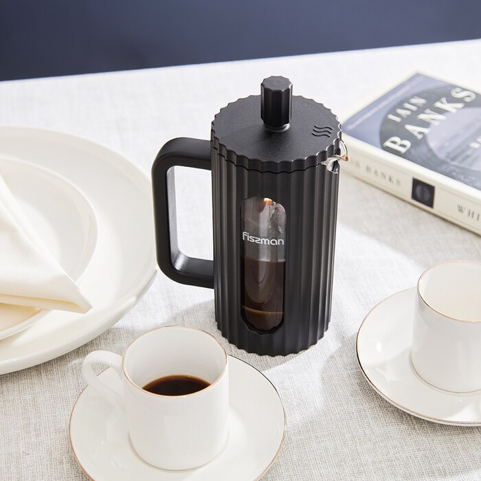 Заварювальний чайник Fissman з поршнем 350 мл скляна колба (9150)