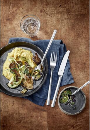 Набір ложок Silit Trend, 21,2 см, 3 шт., з полірованої нержавіючої сталі, стійкі до корозії, столові та супові ложки, стійкі до подряпин, безпечні для посудомийної машини, довговічні