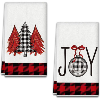 Набір з 2 різдвяних кухонних рушників Joy 43 x 66 см YAXZIM