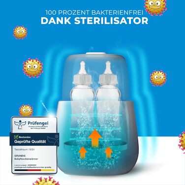 Підігрівач на 2 дитячих пляшечок GRUNDIG