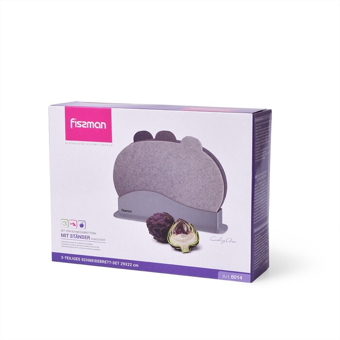 Набір обробних дощок Fissman 29х22 см пластик 3 предмети (8014)
