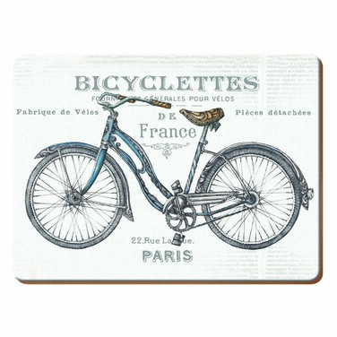 Набір коркових підставок під тарілки Kitchen Craft Bicycles, 40 х 29 см, 4 шт.