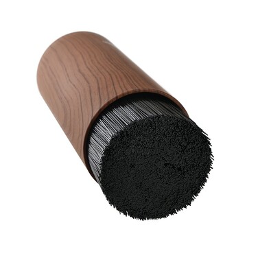 Підставка Fissman для кухонних ножів та ножиць 11x22 см кругла, колір ДЕРЕВО пластик (12876)