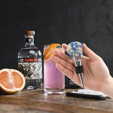 Набір із 5 пробок для винних пляшок та 10 силіконових форм до них Linkidea