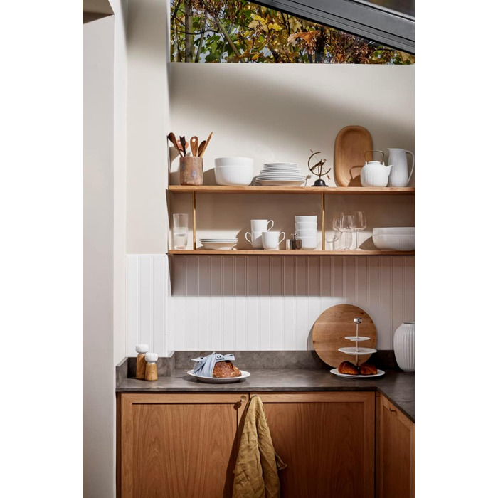 Тарелка овальная 27 см, белая Hammershøi Kähler