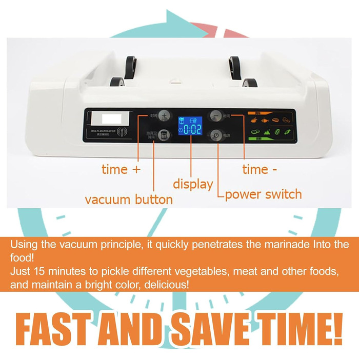 Вакуумний маринатор для м'яса та овочів 7 л білий LNNLOO