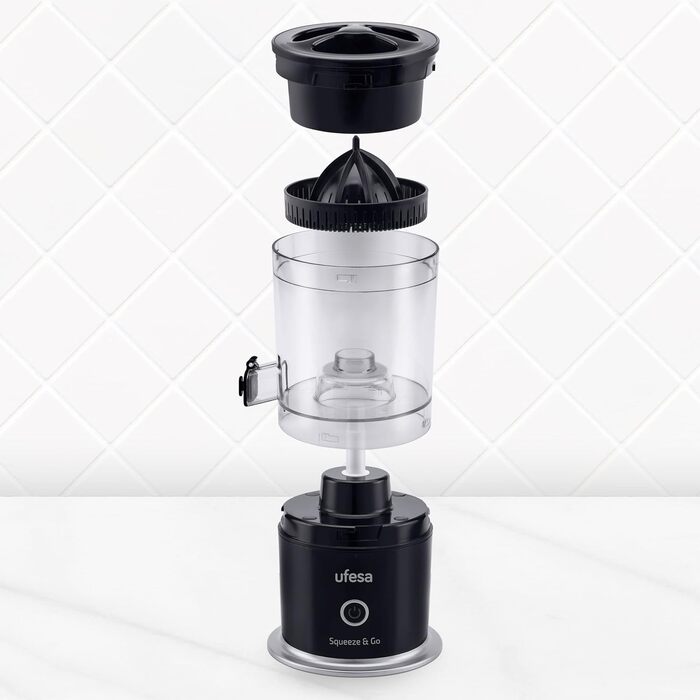 Бездротова акумуляторна електрична соковижималка, портативна, багатофункціональна екстрактор поживних речовин для фруктів, заряджання через USB, ємність 220 мл, без бісфенолу А (бездротовий чорний)