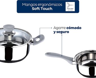 Набір каструль з нержавіючої сталі, 5 предметів Alexia San Ignacio