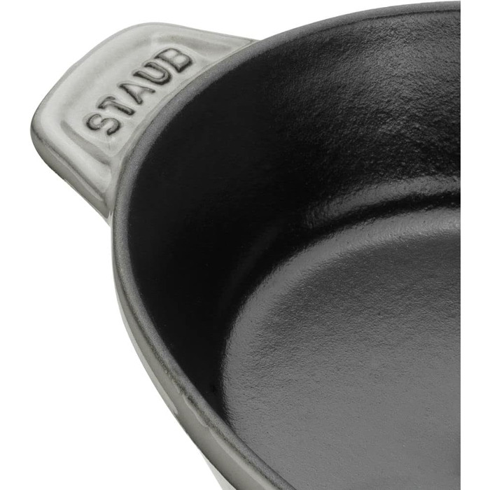 Сковорода-жаровня 23 х 17 см з кришкою овальна Graphite Grey Staub