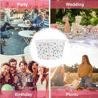 Набір паперові стаканчики для морозива 100 шт. Angoily