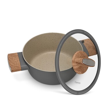 Кастрюля со стеклянной крышкой 20 см 2,24 л ARIA Fissman