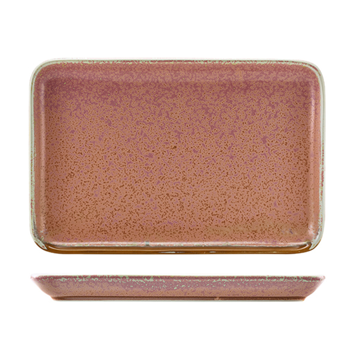 Блюдо прямоугольное 30х20 см, Terra Porcelain Rose Pink, GenWare