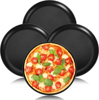 Набір із 4 дек для піци 26 см чорний Onader