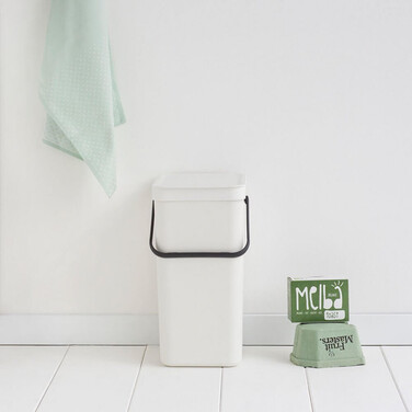 Відро для сміття 16 л біле Sort Go Brabantia