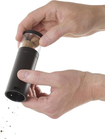 Набор мельниц для перца чили и мускатного ореха, 2 предмета, черный AdHoc