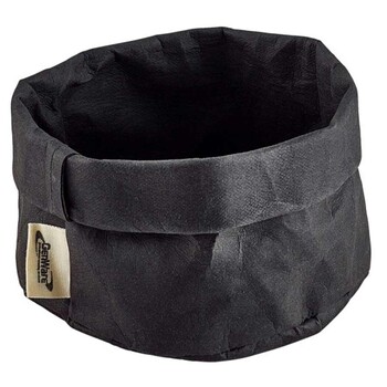 Мешок бумажный моющийся 13х10 см, черный, GenWare