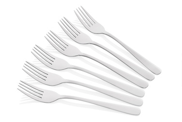 ARDESTO Black Mars Zenith Набор вилок для стола, 6 столовых приборов, нержавеющая сталь