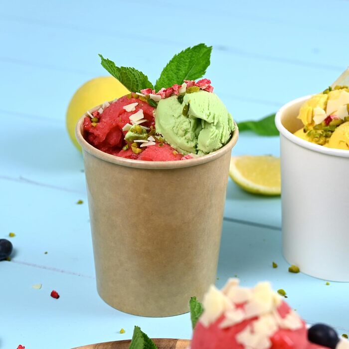 Набір паперові стаканчики для морозива 50 шт. 400 мл GREENBOX