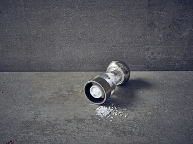 Млин для солі та перцю, 14 см, акрил/хром, GenWare