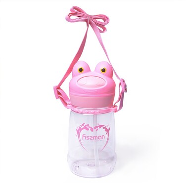 Пляшка для води Fissman 480 мл з трубочкою (6854)