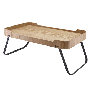 Поднос 59*30*23 см с ножками, светлый шпон, GenWare