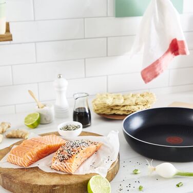 Tefal Сковорода Start&Cook, 28см, алюминий, черный